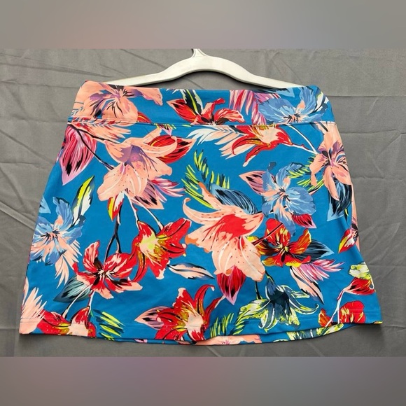 Fila Dresses & Skirts - FILA Sport Tennis Skirt Skort Sz L Tropical Floral  Pickleball Badminton Sporty